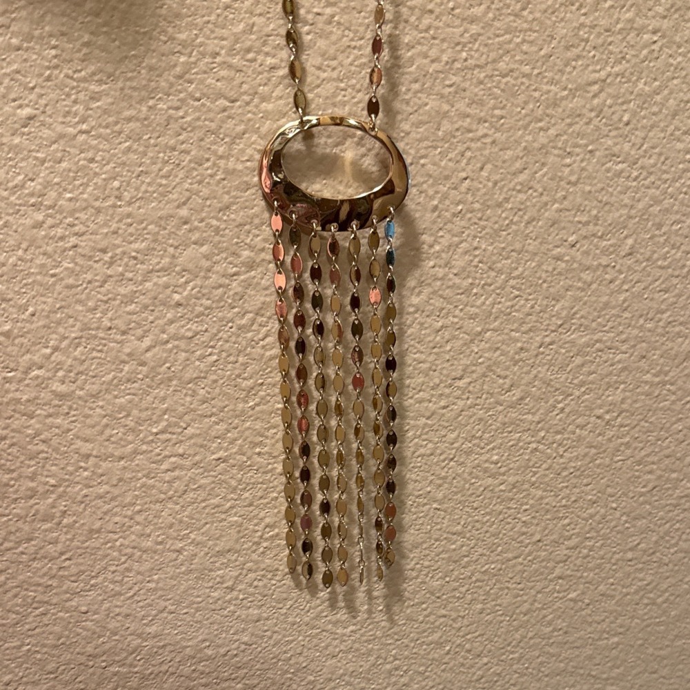 INC International Concepts Gold Long Tassel Pendant Necklace